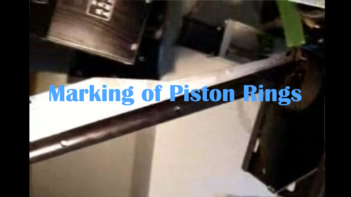 Marking of Piston Rings